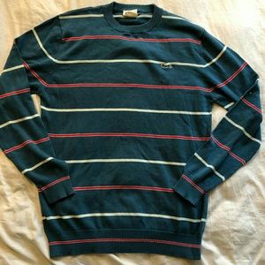 Blue,red and white Lacoste sweater
